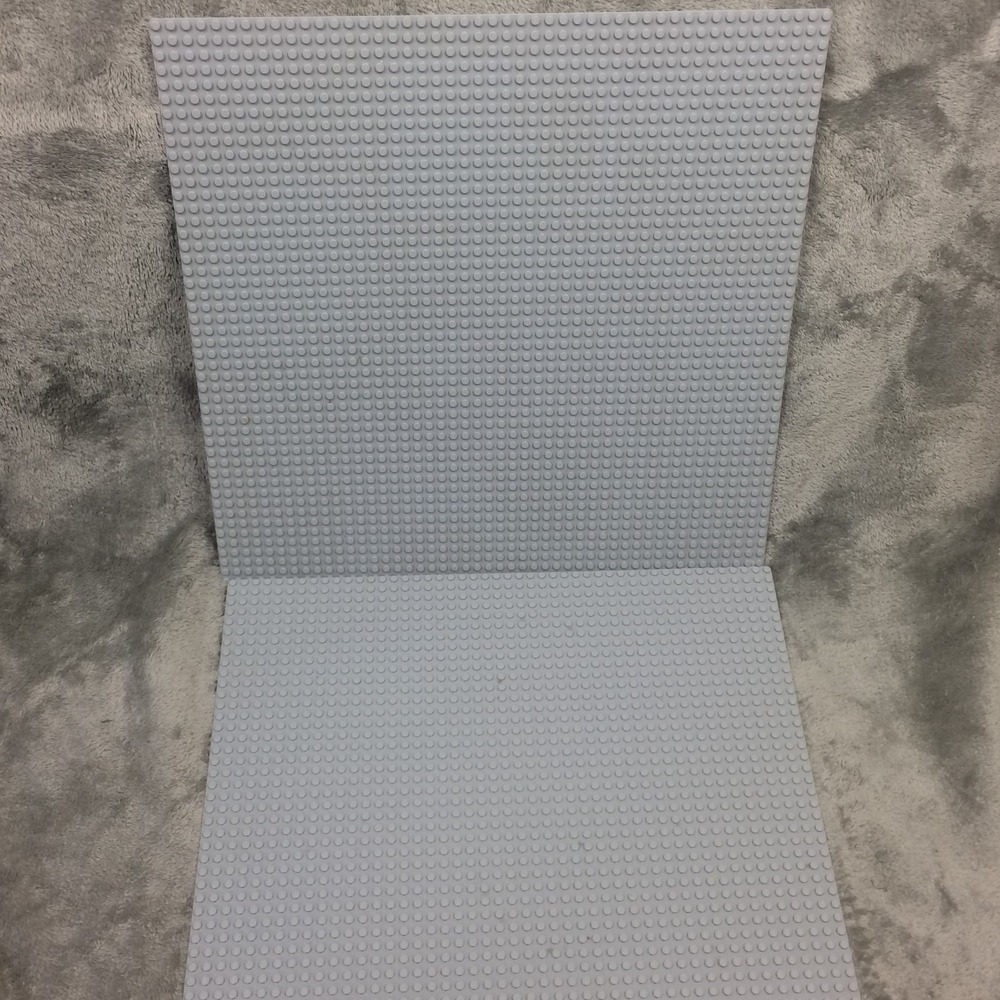 Lot of 2 Lego X-large 15"x15" Gray Base Plates 48x48 Dots Used Condition